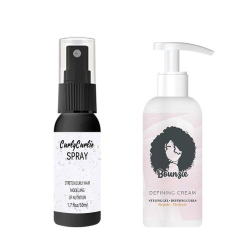 Creme Definissante Curl Boost Et Spray Pour Cheveux Boucles Super Curl Defining Booster Curl Cream Pour Des Boucles Rebondissantes Et Soignees