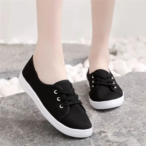 Cresfimix-Chaussures Plates En Toile Pour Femmes,Mocassins Confortables,Blanches,Respirantes, La Mode,A2015 - 40