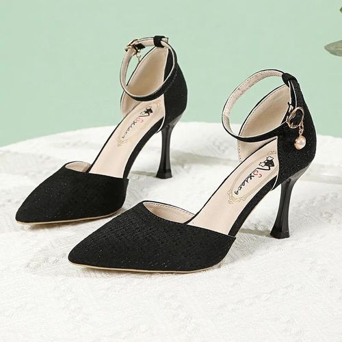Cresfimix-Escarpins Argents  Talons Hauts Pour Femmes,Chaussures De Mariage Confortables  Enfiler,Pointues, La Mode,E5044,93ts - 36