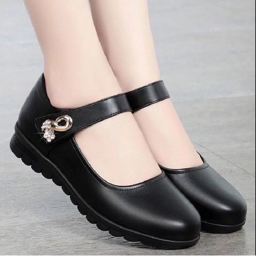 Cresfimix-Escarpins En Cuir  Bout Rond Pour Femme,Chaussures Confortables,Classiques Et Noires, Talons Carrs, La Mode,Rouge,Pour Bureau,Printemps,A66galement X - 36
