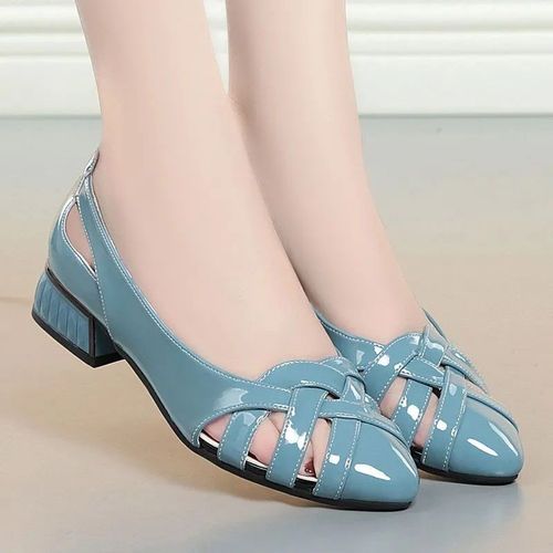 Cresfimix Zapatos Dama-Escarpins Classiques En Cuir Pu Pour Femmes,Chaussures  Talons Carrs Rouges,Soire En Bote De Nuit,Dcontract,Doux,Beige,B5996 - 35