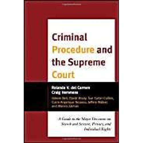 Criminal Procedure And The Supreme Court    Format Reli 