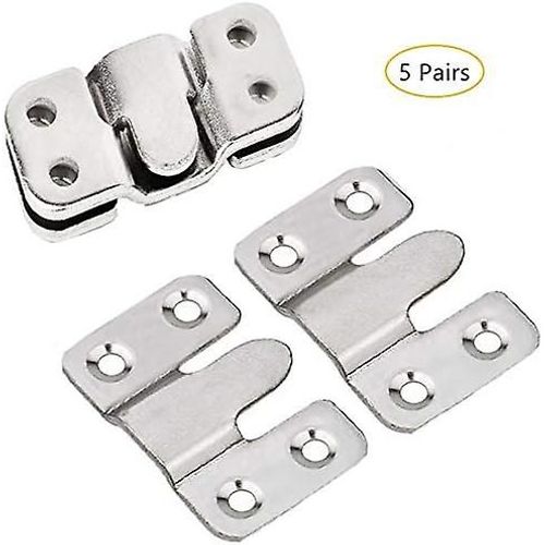 Crochet Pour Cadre Photo, Support De Fixation Encastr Pour Meuble, Support Mural En Mtal Robuste Pour Fixer Un Tableau, Une Image Ou Un Miroir (5 Paires)