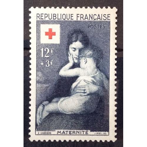 Croix Rouge 1954 - Maternit 12f+3f (Impeccable N 1006) Neuf** Luxe (= Sans Trace De Charnire) - Cote 14,50 - France Anne 1954 - Brn83 - N30771