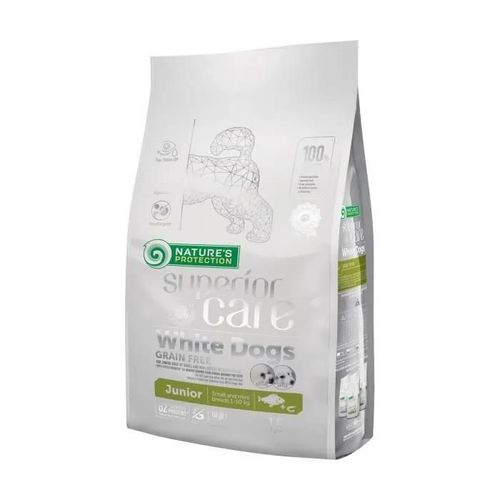 Croquettes Pour Chiens - Nature's Protection - Chiens Blancs - 1,5 Kg - Hypoallergnique - Antioxydants Naturels
