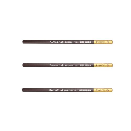 Croquis Crayons Fusain Crayon  Dessin Professionnel 2h-14b Pour Le Dessin Et criture Professionnel Peinture Papeterie Fournitures D'art - Type Brown 3pcs