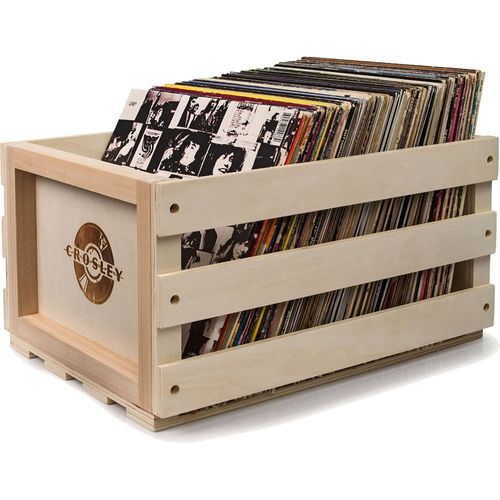 Crosley caisse en bois pour 75 disques vinyles