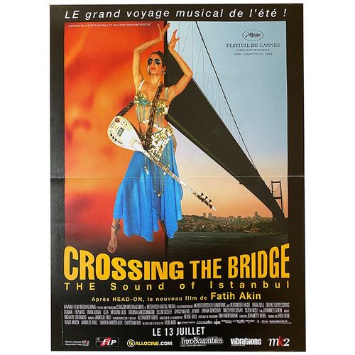 Crossing The Bridge - The Sound Of Istanbul - Vritable Affiche De Cinma Plie - Format 40x60 - De Fatih AkıN Avec Alexander Hacke, Baba Zula, Replikas, Mzeyyen Senar - 2005 #