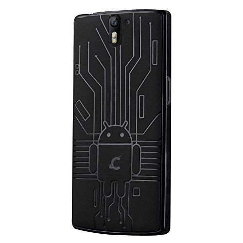 Cruzerlite Bugdroid Circuit Tpu Case For The Oneplus One - Retail Packaging - Black
