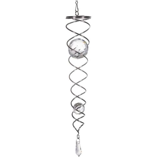 Crystal Twister - Dimensions : 6x35cm, Billes: 5cm/3cm - Incl. Systme D'accrochage Et Billes De Verre