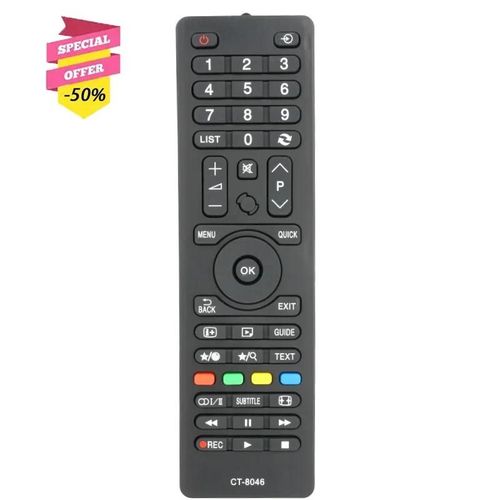 CT-8046 Tlcommande Pour Toshiba HD TV 40L1533 24D1533DB 24D1534DB 24D1633DB 32D1533DB 32D1633DB 24D1533DG 24D1534DG 24D1543DG CT-8046