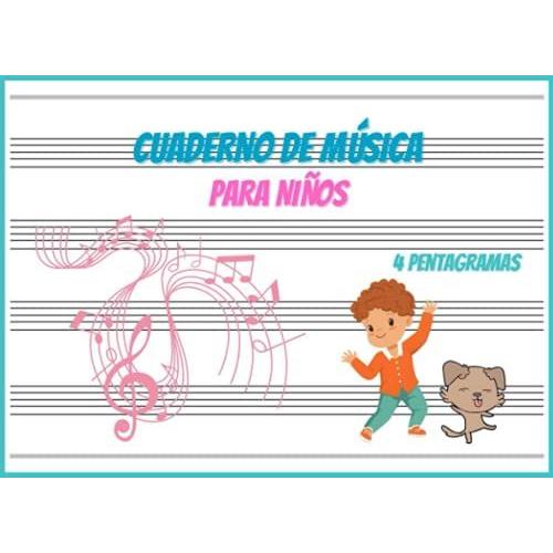 Cuaderno De Música 4 Pentagramas Libreta Para Notación Musical Para Niños 100 Páginas 4