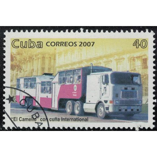 Cuba 2007 Oblitr Used Transports En Commun Bus El Camello Autocar  Deux Niveaux Su