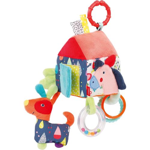 Cube D'veil Maison Color Friends - Jouet D'veil Pour Bb Cube D'activit  Suspendre Pour Poussette, Lit Et Sige Bb - [560]