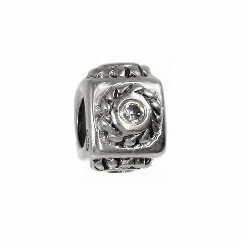 Cube De Perles Carlobiagi , Bijoux  Breloques En Argent Vritable 925, lment En Zircone Bbscz07c