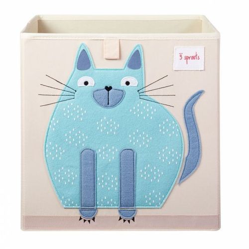 Cube De Rangement Chat 33 X 33 Cm