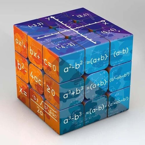 Cube Magique De 3x3x3 Pour Enfant,Jouet De Puzzle En Maths Et Chimie,Ide De Cadeau,152 - Type Math 1 Cube Xy Axis #A