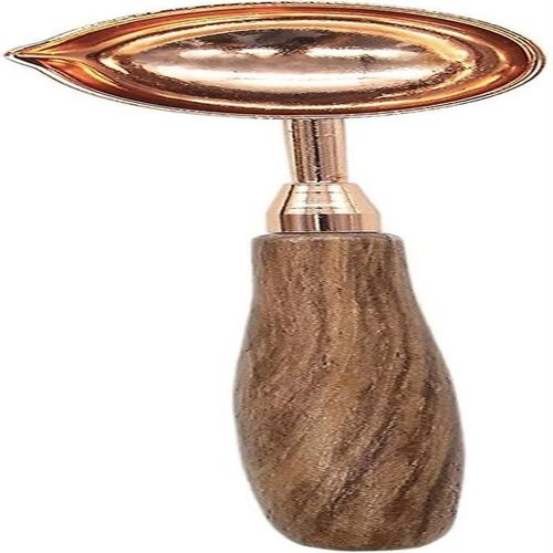 Cuillre  Cire En Cuivre Avec Manche En Bois, 12,2 X 2,8 Cm, Comprend 1 Cuillre, Gants De Scurit Recommands