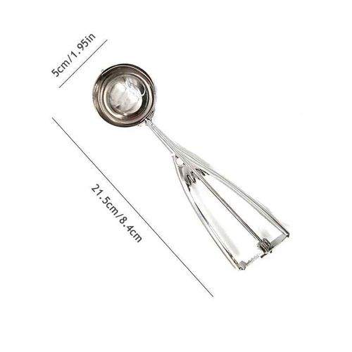 Cuillre  Crme Glace En Acier Inoxydable,Poigne  Ressort,Boule D'eau Neutre,Pure De Pommes De Terre,Moule  Crme Glace,Accessoires De Cuisine Pour La Maison,Gadgets - Type M