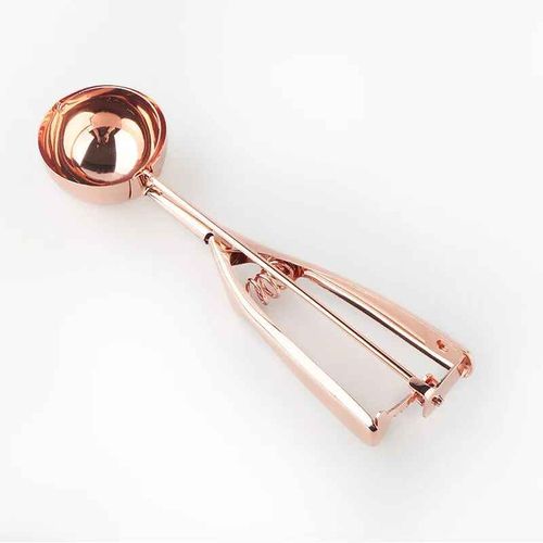 Cuillre  Glace Dore En Acier Inoxydable,Outils Pour Crme Glace,Cuillre  Biscuits,Cuillre  Glace,Btons De Cuisine,Pure De Pommes De Terre,Pastque,1 Pices - Type Rose Gold - S