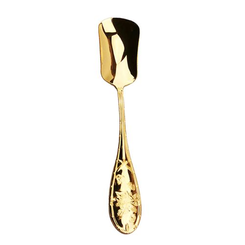 Cuillres  Crme Glace En Acier Inoxydable, Rtro Tte Carre, Pelle  Caf, Sorbet, Yaourt, Gteau, Gele, Ensemble D'ustensiles De Service, Gadget De Cuisine 4 Pices-Dor
