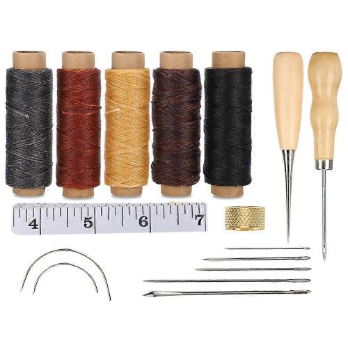 Cuir  Coudre  La Main Bricolage Couture Artisanat Outil D  Coudre D  Mesurer Ruban Poinon Accessoire Set