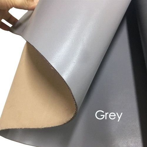 Cuir De Vache  Grain Entier Color Teint En Style Macaron,2.0mm D'paisseur - Type Grey-5 Sq Ft