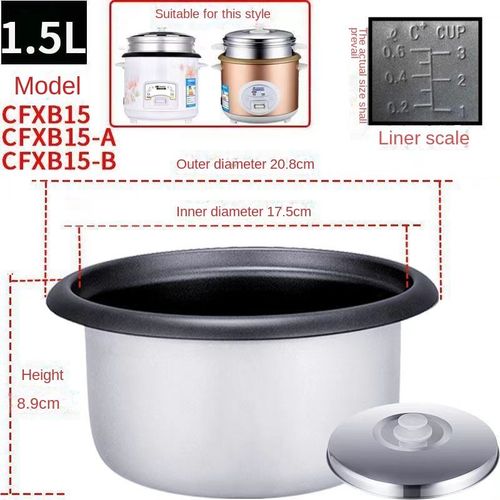 Cuiseur  Riz Industriel Ronstar Triangulaire  L'ancienne,Pot Intrieur,Antiadhsif,paissi,Accessoires Universels,2l3l4l5l6l