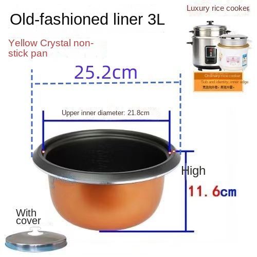 Cuiseur  Riz Industriel Ronstar Triangulaire  L'ancienne,Pot Intrieur,Antiadhsif,paissi,Accessoires Universels,2l3l4l5l6l