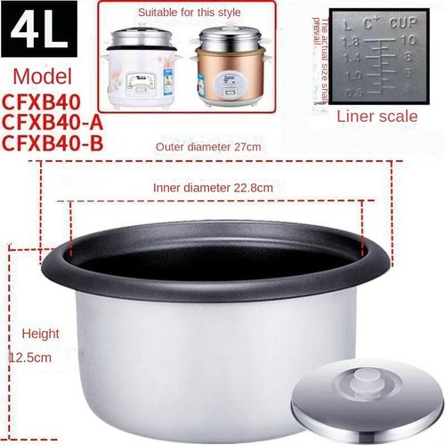 Cuiseur  Riz Industriel Ronstar Triangulaire  L'ancienne,Pot Intrieur,Antiadhsif,paissi,Accessoires Universels,2l3l4l5l6l