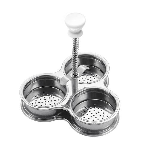 Cuiseur D'oeufs, Pocheuses  Ufs, Cuiseur  Oeufs En Acier Inoxydable, Pocheuse  Ufs 3 Grilles En Acier Inoxydable Avec Des Trous Pour Cuisson Des Ufs (Argent)