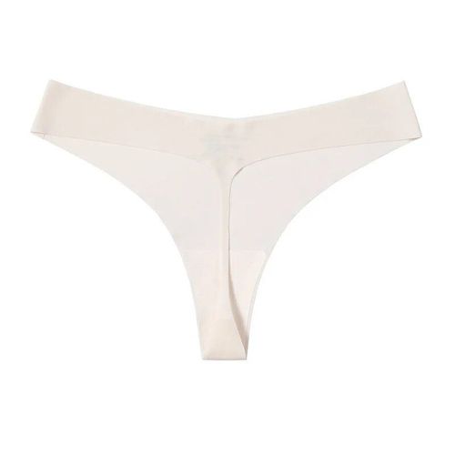 Culotte Mentruelle Ultra-Fine Pour Femme,String Invisible,Culotte Une Pice,Inj Glace,String Sexy,Confortable Et Respirant - Type Milky White-L