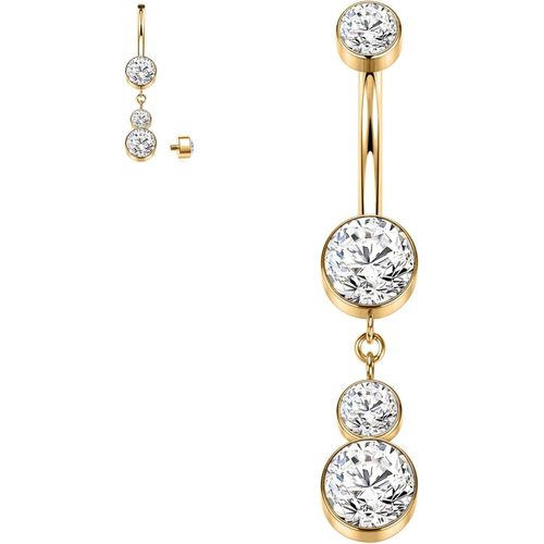 Cute Dangly Button Anneau De Nombril 14g G23 En Titane Piercing De Nombril Piercing De Nombril Anneau En Cz Opale Piercing De Nombril Barre De 10 Mm Piercing De Nombril Barbell Long Curved