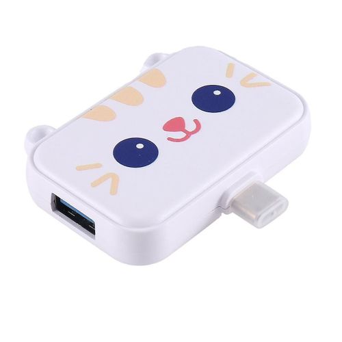 Cute Usb Hub Type C To -compatible Usb3.0 Pd 60w Charger Multi Splitter Adapter Dock For Smartphone