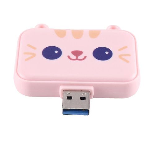 Cute Usb Hub Type C To -compatible Usb3.0 Pd 60w Charger Multi Splitter Adapter Dock For Smartphone