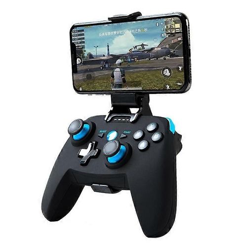 Cx-X1 2,4 Ghz + Bluetooth 4.0 Poigne De Manette De Jeu Sans Fil Pour Android / Ios / Pc / Ps3 + Support (Bleu)