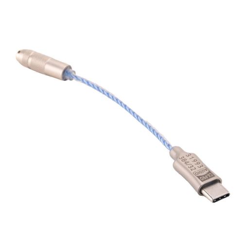CX31993 Ampli casque USB Type C Bleu avec sortie 3.5mm SNR128DB PCM 32B / 384KHz pour Android Windows10 Phone Call