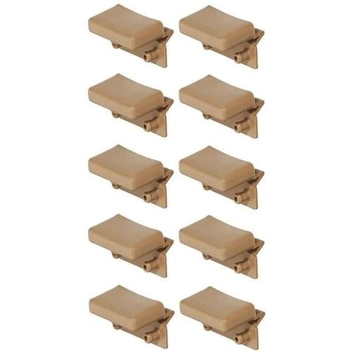Cyclingcolors 10x Support Lattes Pour Sommier 55mm - 56mm Plastique Embout Lit Meuble Flexible