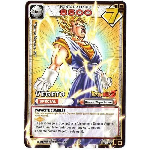 D-235 Vegeto Dragon Ball Non-Holo Srie 9 Vf