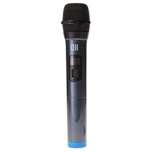 D2 Microphone Dynamique Omnidirect sans fil , avec cran Rcepteur Rechargeable, Jack 6.35mm BLEU