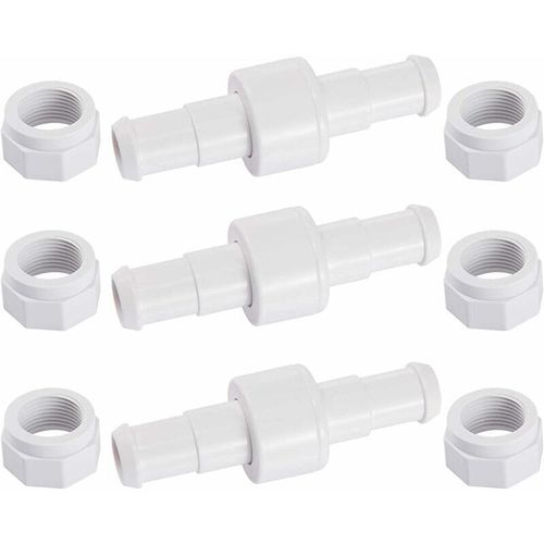 D20 Lot De 3 Raccords Rotatifs Pour Tuyau D'arrosage Avec 6 Embouts D15 Compatibles Avec Zodiac Polaris 180 280 380 Robot Nettoyeur Piscine Goodnice