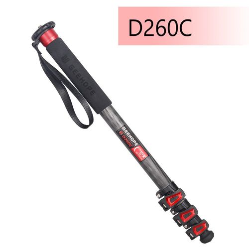 D260C/370C appareil photo professionnel monopode en Fiber de carbone support vido Portable pour appareil photo numrique DSLR camscope vido charge 10/12kg - Type D260C