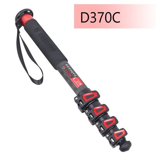 D260C/370C appareil photo professionnel monopode en Fiber de carbone support vido Portable pour appareil photo numrique DSLR camscope vido charge 10/12kg - Type D370C