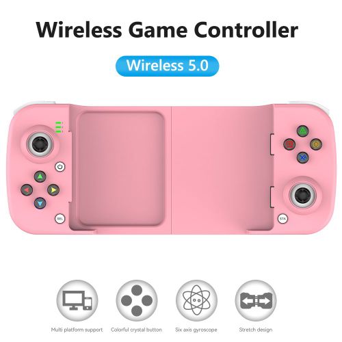 D5 Rose - Manette De Jeu Portable De Type C, Non Bluetooth, Support De Tlphone Tlescopique, Manette De Jeu