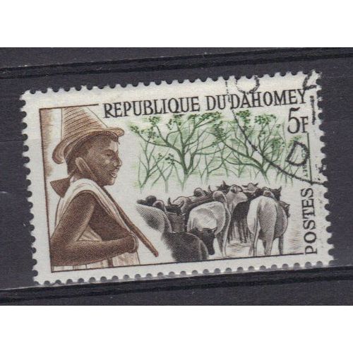 Dahomey 1963 : Type Local : Peuhl - Timbre Oblitr