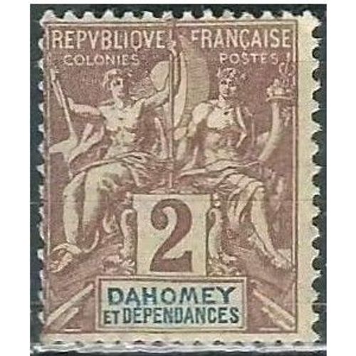 Dahomey (Actuel Bnin), Colonie Franaise 1901, Beau Timbre Neuf* Yvert 7, Type Sage 
