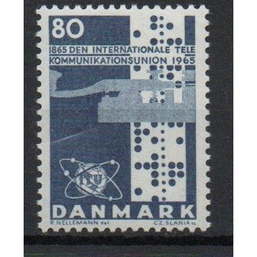 Danemark Timbre Union Internationale Des Tlcommunications 1965