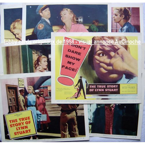 Dans Les Griffes Du Gang (The True Story Of Lynn Stuart) / Jeu Complet De 8 Lobby Cards Originaux U.S.A. De 1958 / De Lewis Seiler / Avec Betsy Palmer, Jack Lord, Barry Atwater