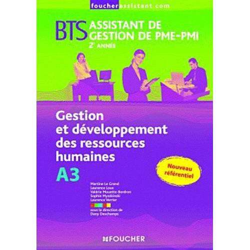 Gestion Et Développement Des Ressources Humaines Bts Assistant De ...