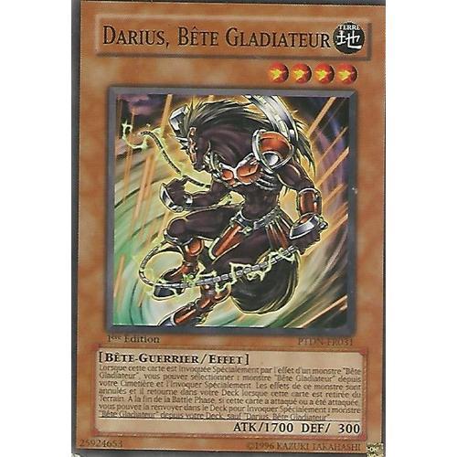 Darius, Bte Gladiateur Ptdn-Fr031 Commune Gladiator Beast Darius